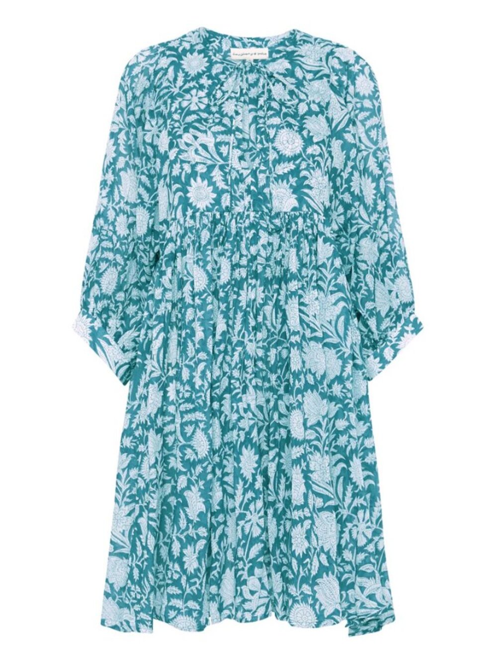 NWT - Daughters of India - Kyra Mini Dress Size XL (Ocean Blue) - Picture 1 of 6